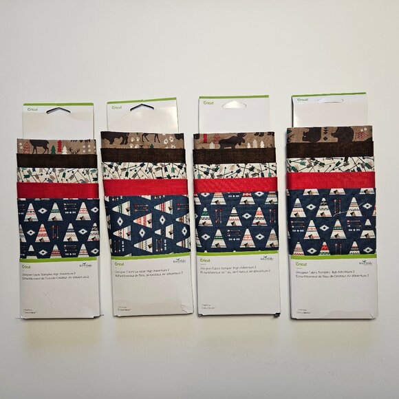 Cricut Designer Fabric Sampler - High Adventure 2 (4 NEW packages) - Picture 1 of 5